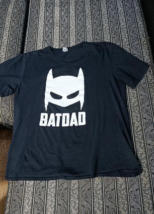 Футболка с надписью batdad размер м