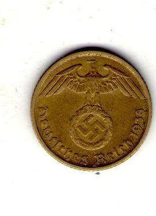 Германия - третий паркс 5 парксфенигов, 1938 год алюминий-бронза, 2.5g, ø 18mm no1931
