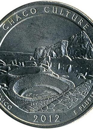 Сша 1⁄4 долларов, 2012 национальный исторический парк чако no217