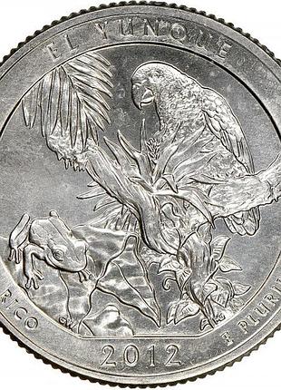 Сша 1⁄4 долларов, 2012 национальный лес эль-юнке no565