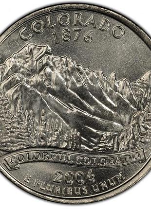 Сша 1⁄4 долара, 2006 квотер штату колорадо no330