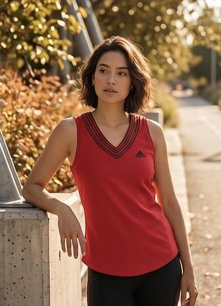 Майка червона adidas