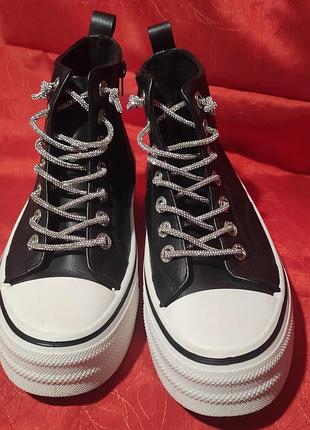 Черные женские кеды street shoes
