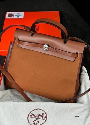 Сумка эрмес гермес хермес эрме herbag zip 31 bag ginger