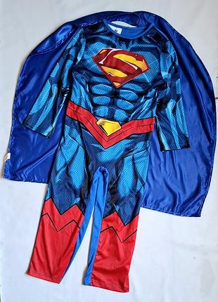 Супермен superman карнавальный костюм супер герои marvel на 5-7 лет