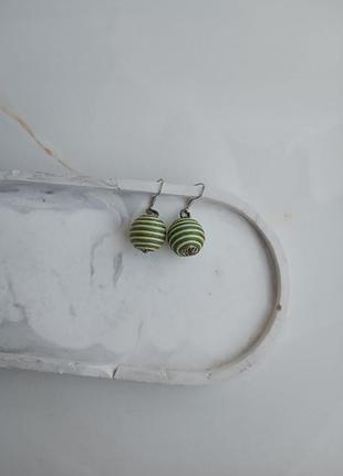 Серьги. полоскатые