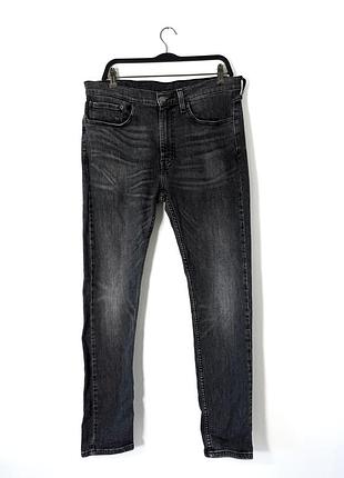 Серые мужские джинсы скинни levis levi’s 519