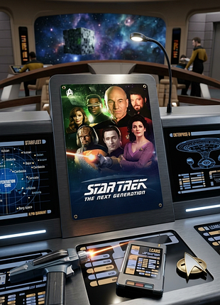 Металлическая табличка star trek звездный путь постер 14х20 см