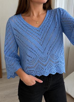 💙 ажурна кофта