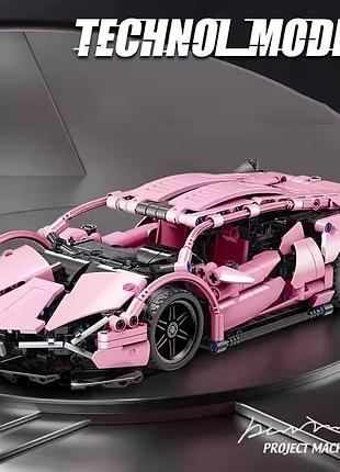 Конструктор машинка technic style рожевий