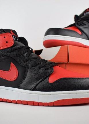 N1ke air jordan красные с чёрным