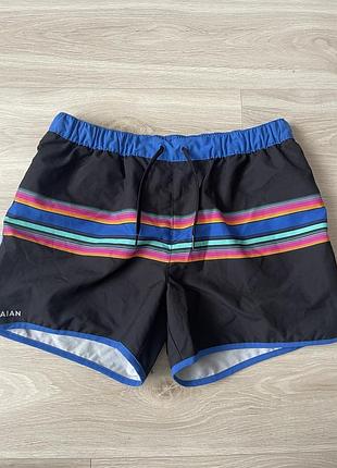 Чоловічі пляжні шорти decathlon olaian чорні