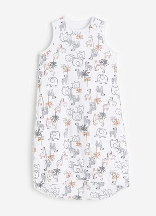 Спальный мешок утепленный для мальчика h&m 1174434-001 074-80 см (6-12 months) белый