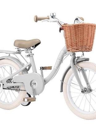 Детский велосипед miqilong rbb-ls16-pearl ls 16" белый