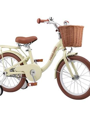 Дитячий велосипед miqilong rbb-ls16-beige ls 16" бежевий
