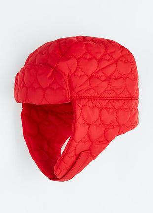 Шапка водонепроникна для дівчинки h&m 1119426-001 обхват 51-52 (110-116 см) червоний