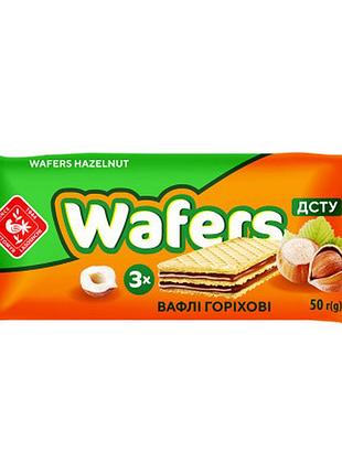Вафлі з начинкою wafers горіхові 50г (214216)