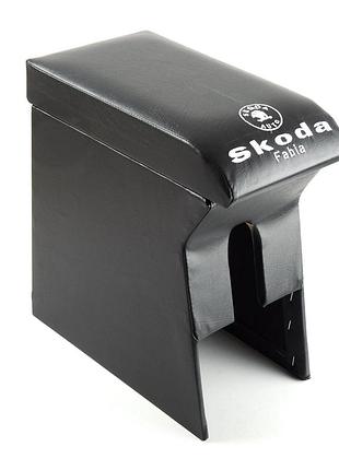 Підлокітник skoda fabia 00-07-15 -21 з логотипом чорний