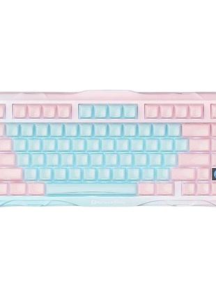 Клавиатура механическая gravastar mercury k1 lite 80keys, gravastar x bsun grey, bt/wl/usb, aurora mist