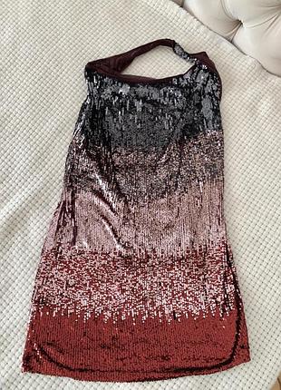 Сукня плаття платте в паєтки zara