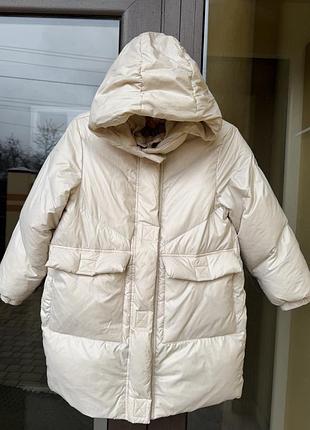 Пуховик zara 134 розмір