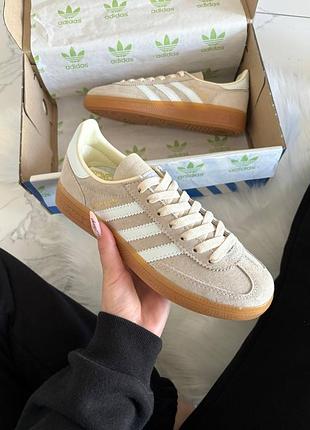 Кроссовки adidas handball spezial cream white арт 1083
