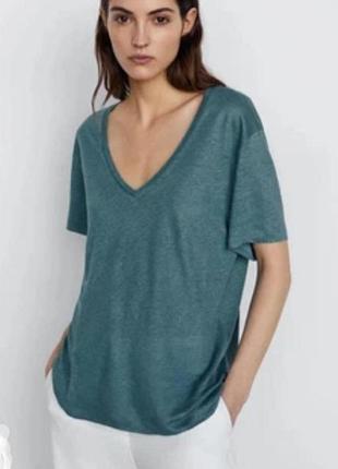 Лляний топ massimo dutti