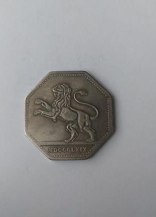 Французская монета со львом
