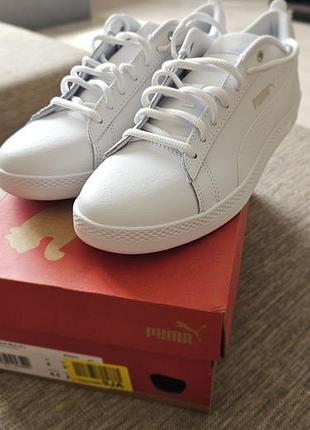 Шкіряні жіночі кеди puma smash