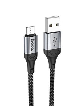 Кабель usb hoco x102 micro 2.4a чорний