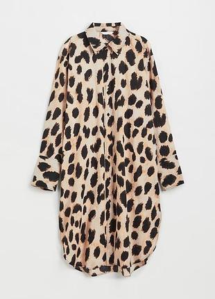 Новое хлопковое платье в анималистичный принт от h&amp;m