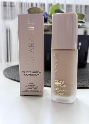 Сяюча тональна основа з spf 15 claraline p140 natural tan, 44 мл