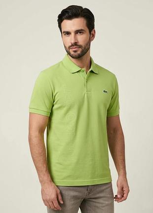 Мужское салатовое поло lacoste размер xl