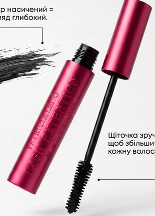Новинка термо туш для вій patricia ledo lash extention чорна, 10 мл