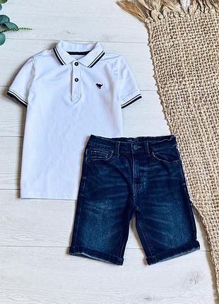 🌱шорти next на 5/6 р ціна -170 г  д-37 см пояс -27 см утяжка  🌱футболка next на 5/6 р ціна -150 г -