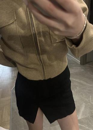 Лляна спідниця h&m, s