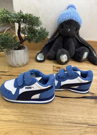 Дитячі кросівки puma cabana racer sl v. розмір 21, устілка 13,5-14