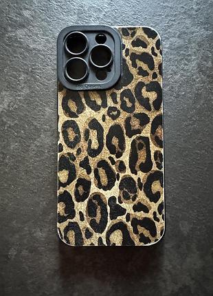 Iphone 15 pro max чохол леопардовий 2