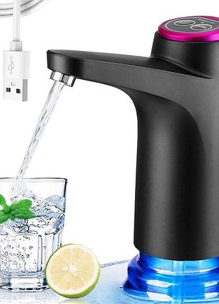 Акумуляторна помпа для води, epump smart touch, з usb, чорна / сенсорна помпа-дозатор для води / диспенсер для води