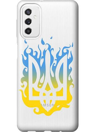 Чехол силиконовый патриотический на телефон samsung galaxy m52 m526b герб v1 "5258u-2490-58250"
