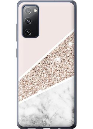 Чехол силиконовый на телефон samsung galaxy s20 fe g780f пастельный мрамор "4342u-2075-58250"