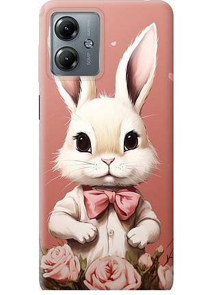 Чехол силиконовый на телефон motorola moto g14 зайчик "5669u-3197-58250"