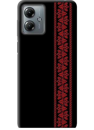 Чехол tpu на телефон motorola moto g14 вышиванка 53 "2041b-3197-58250"
