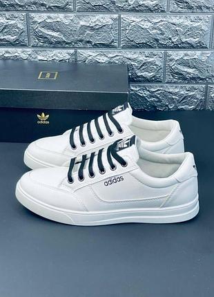 Білі легкі кеди на літо кросівки чоловічі адідас adidas для чоловіків