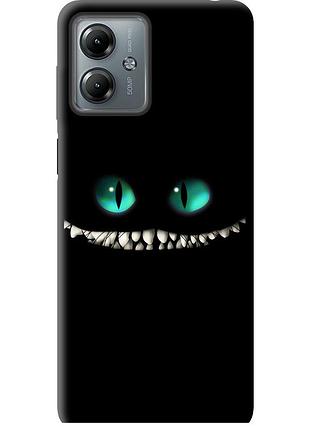 Чехол tpu на телефон motorola moto g14 чеширский кот "689b-3197-58250"