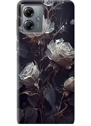 Чохол силіконовий на телефон motorola moto g14 троянди 2 "5550u-3197-58250"