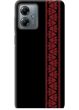 Чехол силиконовый на телефон motorola moto g14 вышиванка 53 "2041u-3197-58250"
