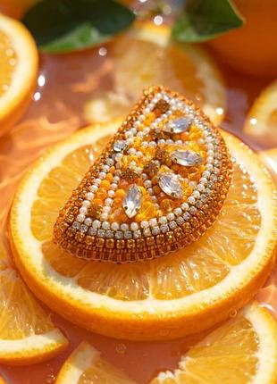 Соковита брошка  " апельсинчик"🍊