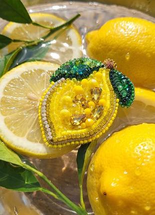 Соковита брошка  " лимончик"🍋