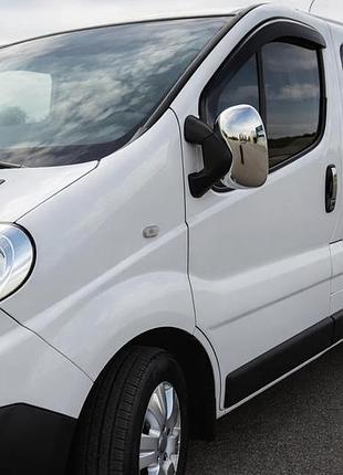 Хромированные накладки на зеркала (2 шт.) хромированный пластик для renault trafic 2001–2015 гг